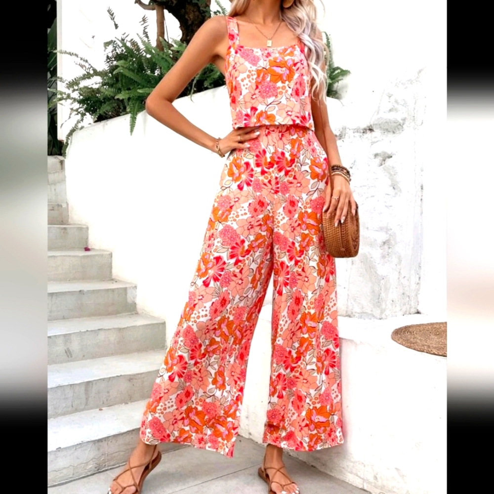 Bright Floral Jumpsuit Romper